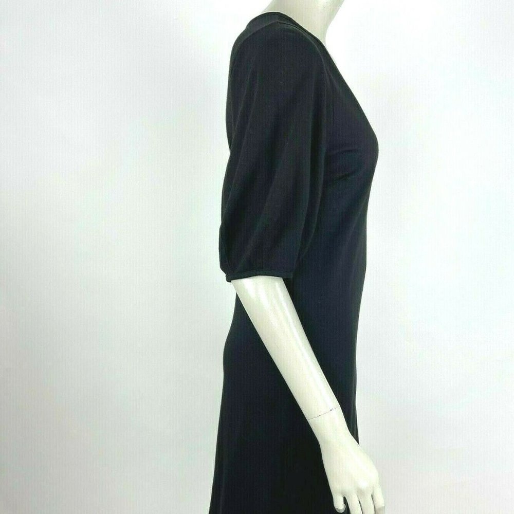 Anthropologie Velvet V-Neck Balloon Sleeve Dress - Picture 10 of 12